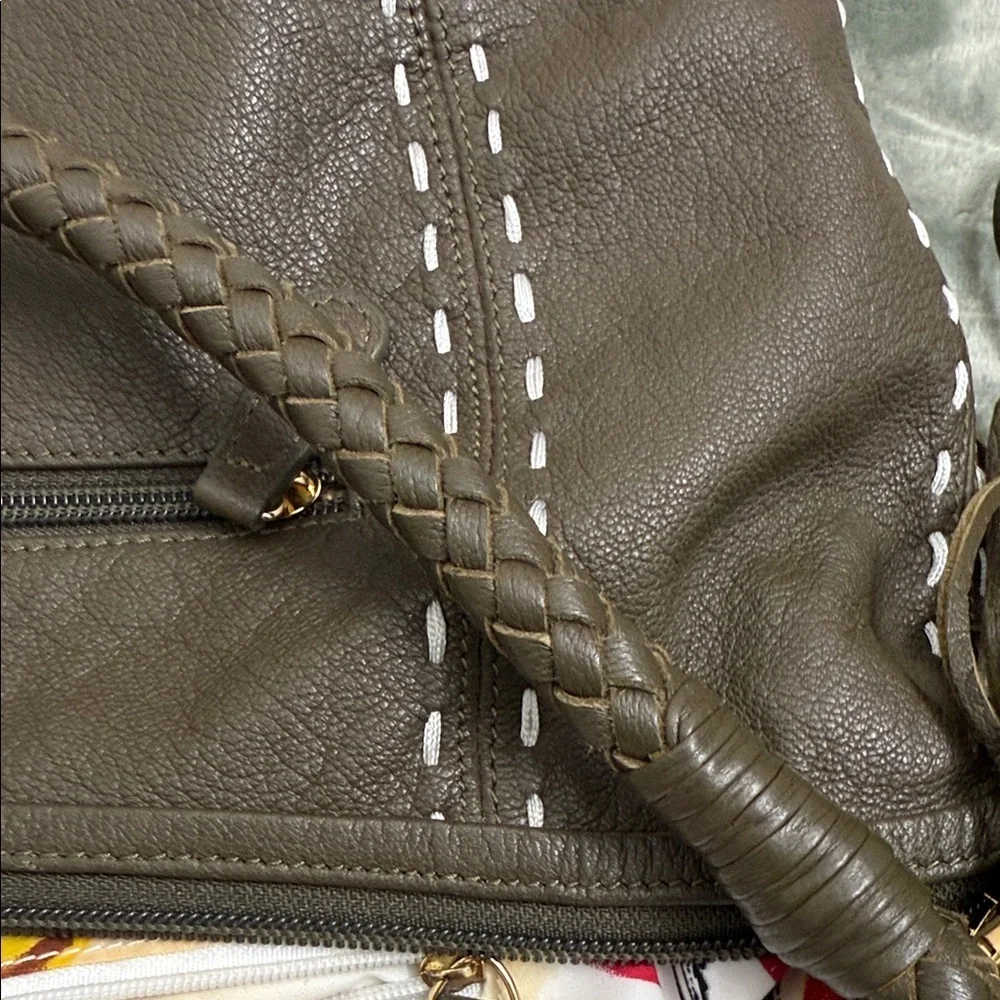 Elegant Dark geen Hobo Bag with Fringe